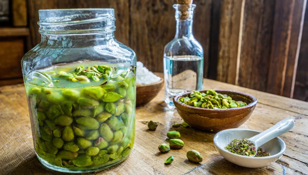 How do you serve pistachio liqueur?