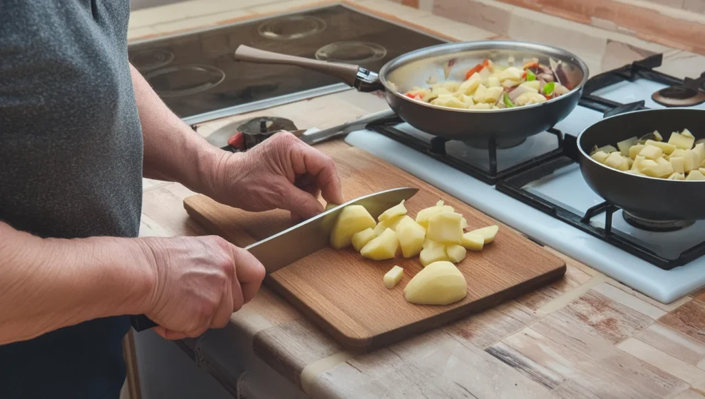 diced potatoes