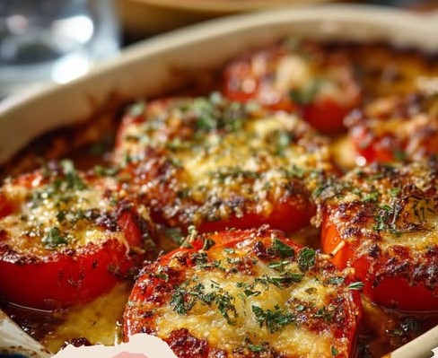 Tomates gratinées au parmesan