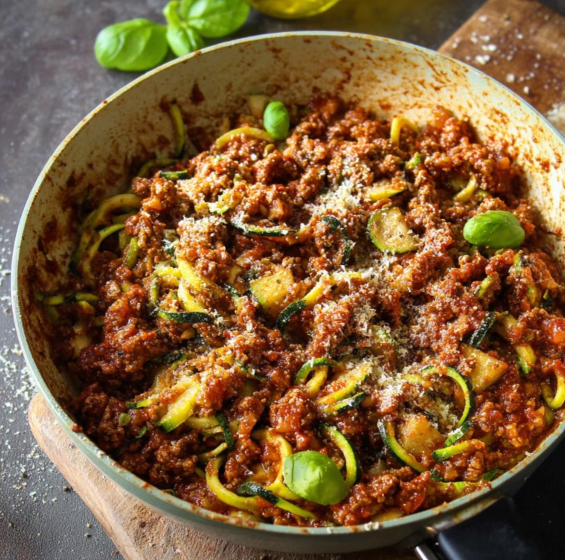 Courgettes Bolognaise