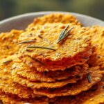 Crackers de patate douce, romarin et avoine