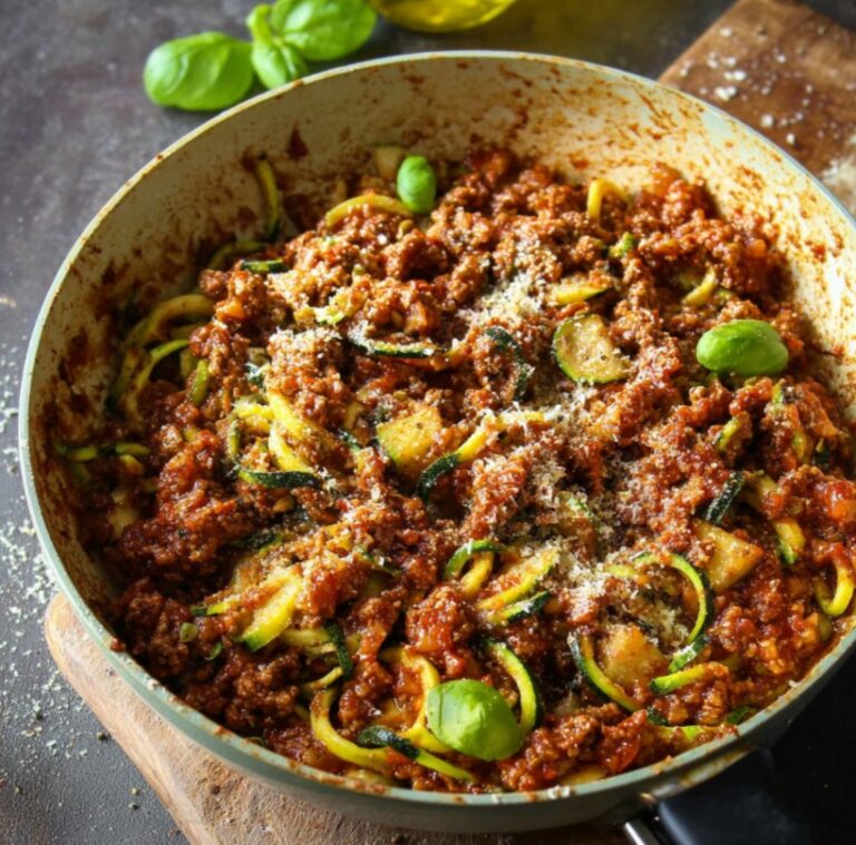 Courgettes Bolognaise Fondantes
