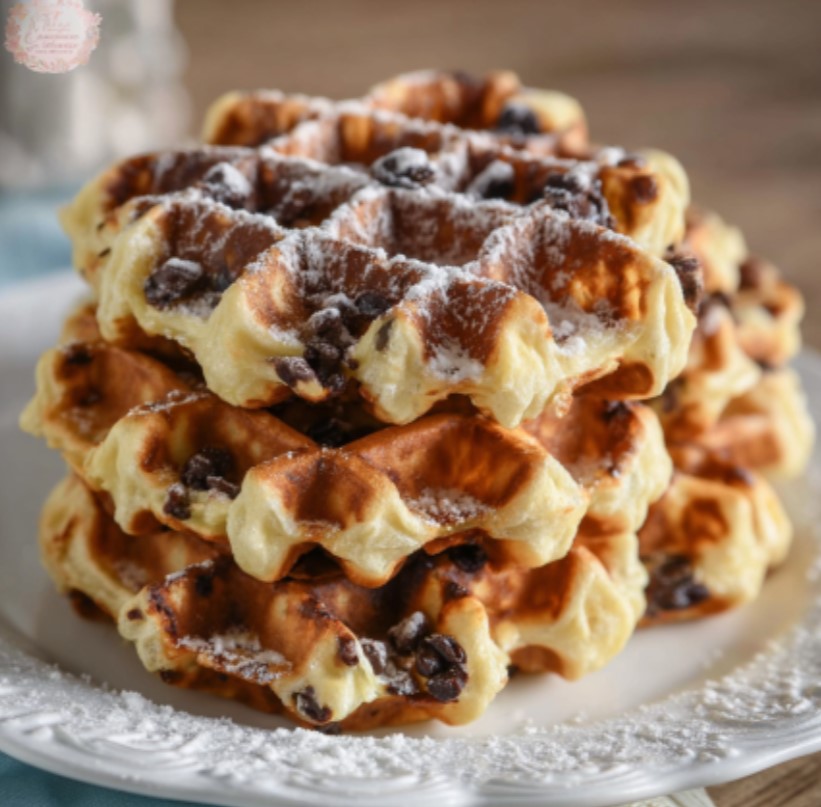 gaufres fromage blanc chocolat