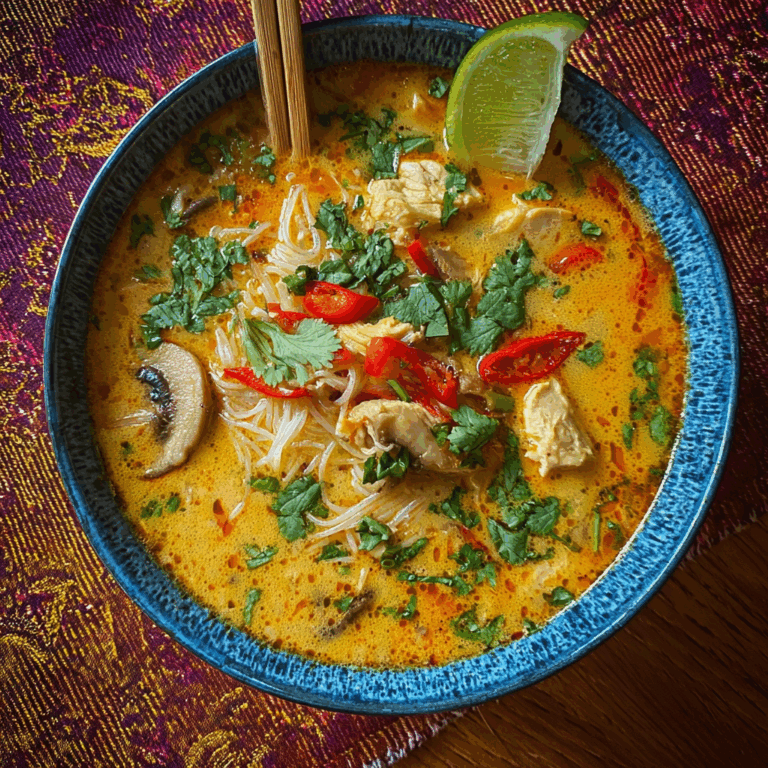 soupe thaïe poulet curry