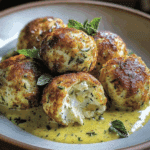 Boulettes de Courgettes et Feta à la Sauce Curry Menthe