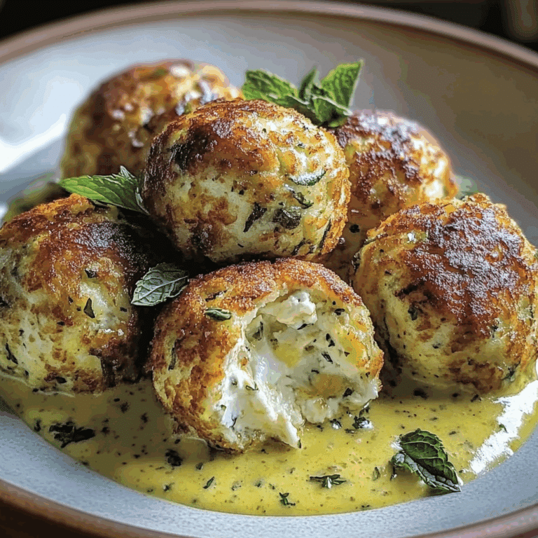 Boulettes de Courgettes et Feta à la Sauce Curry Menthe