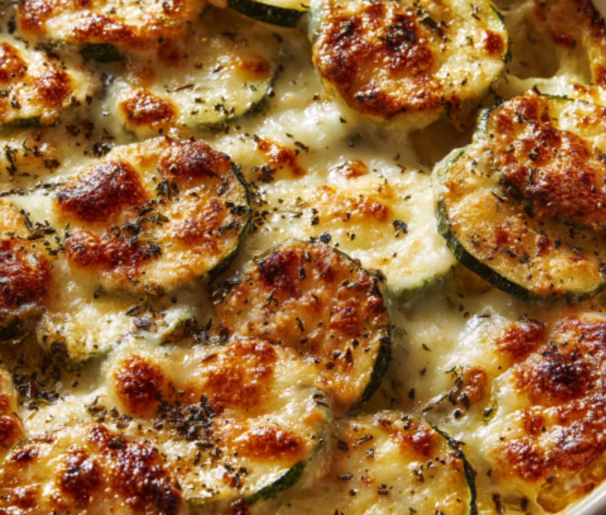 gratin courgettes mozzarella
