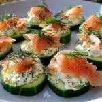 bouchées concombre saumon